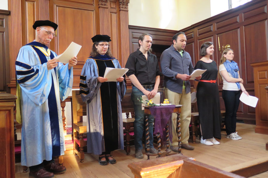 Orators speak from pieces of Classical Literature